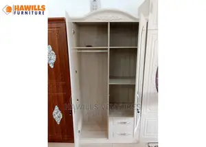 Gray 2 in 1 Wardrobe
