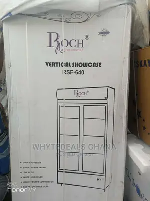 ROCH 680L Double Door Wine Beverage Cooler Fast Freezing