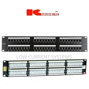 Kuwes 48 Port Patch Panel 2U Cat6 + Gold Plated