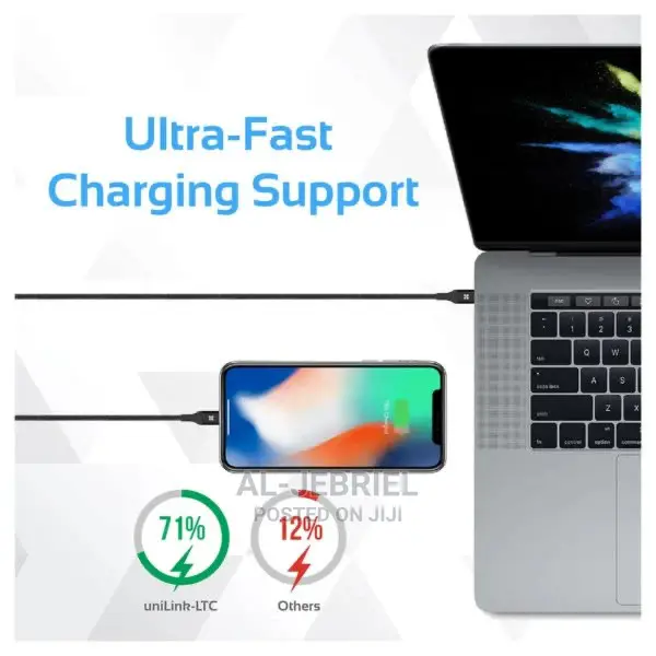 Promate Unilink-Ltc USB Type-C OTG Cable+Lightning Connector