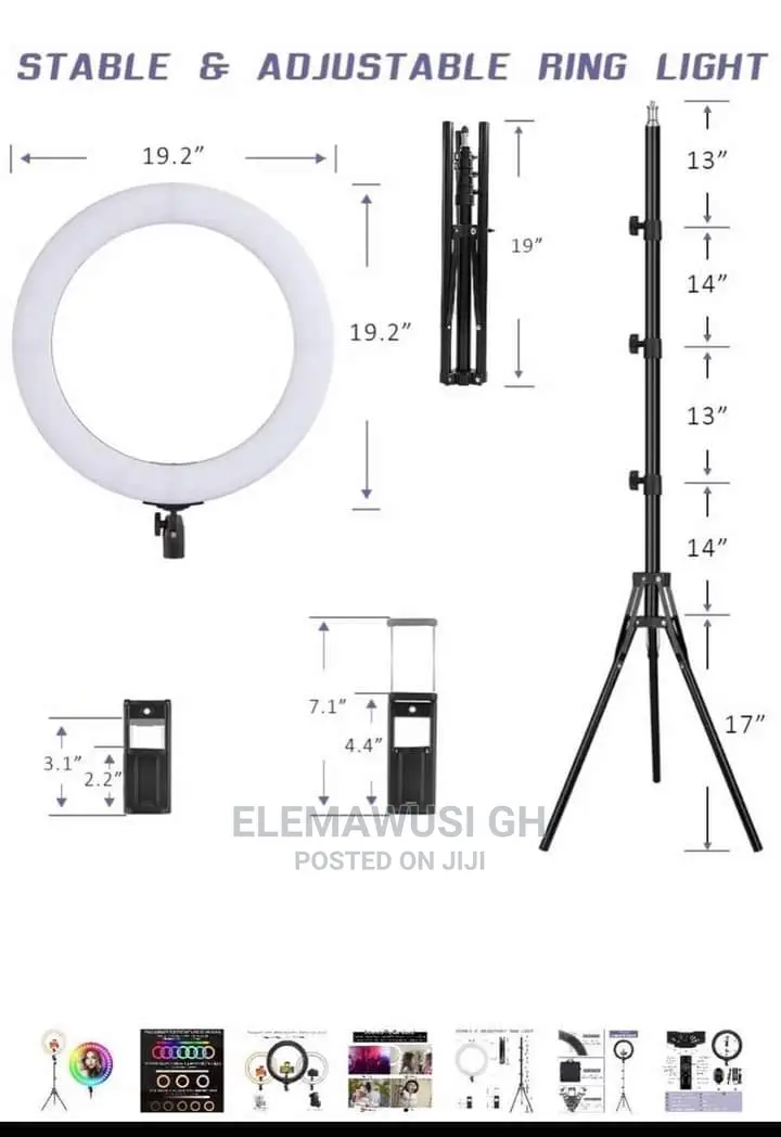 21" Ring Light With Stand Carring Bag
