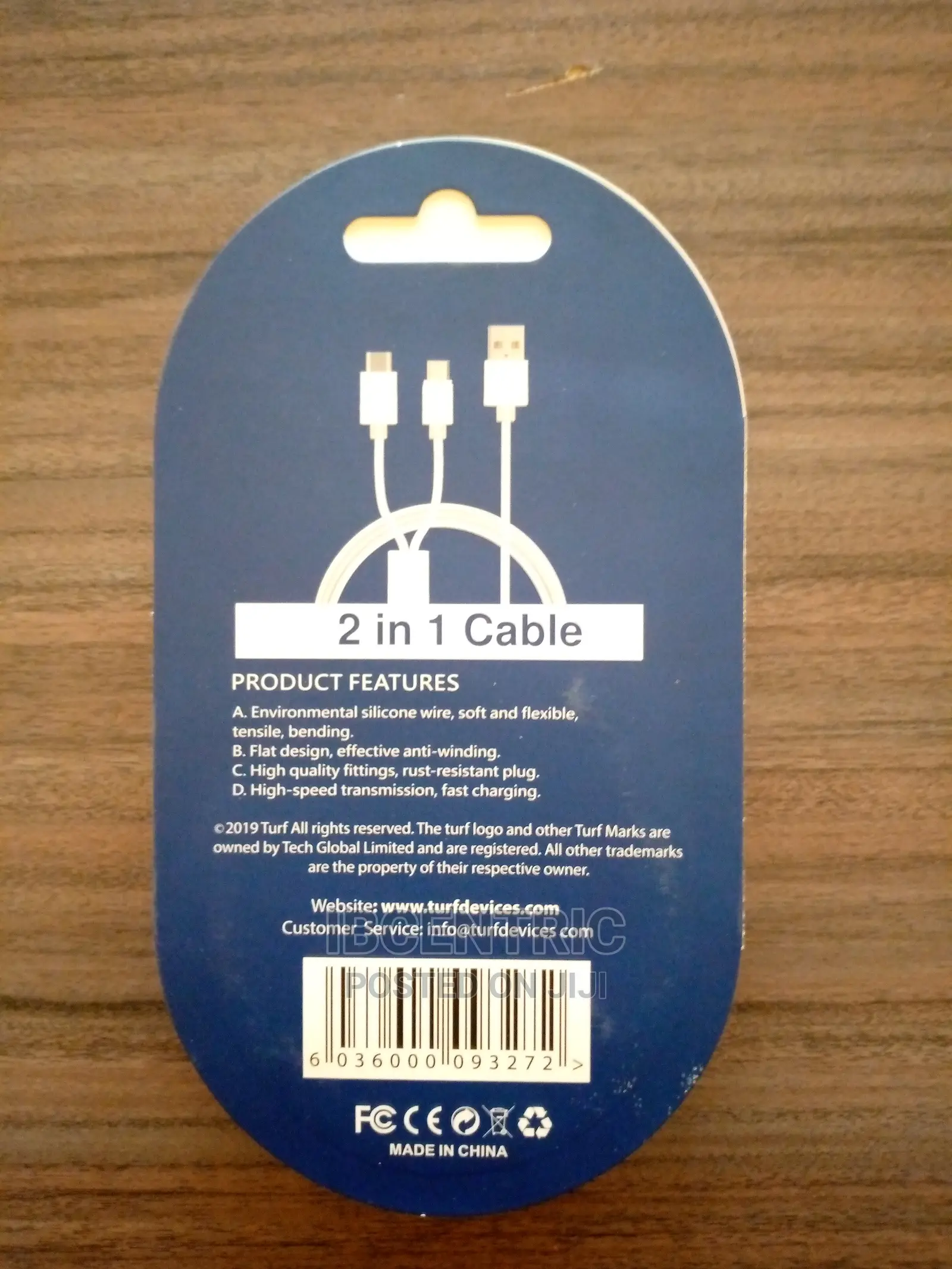 Turf 2 in 1 Hi-Speed Cable