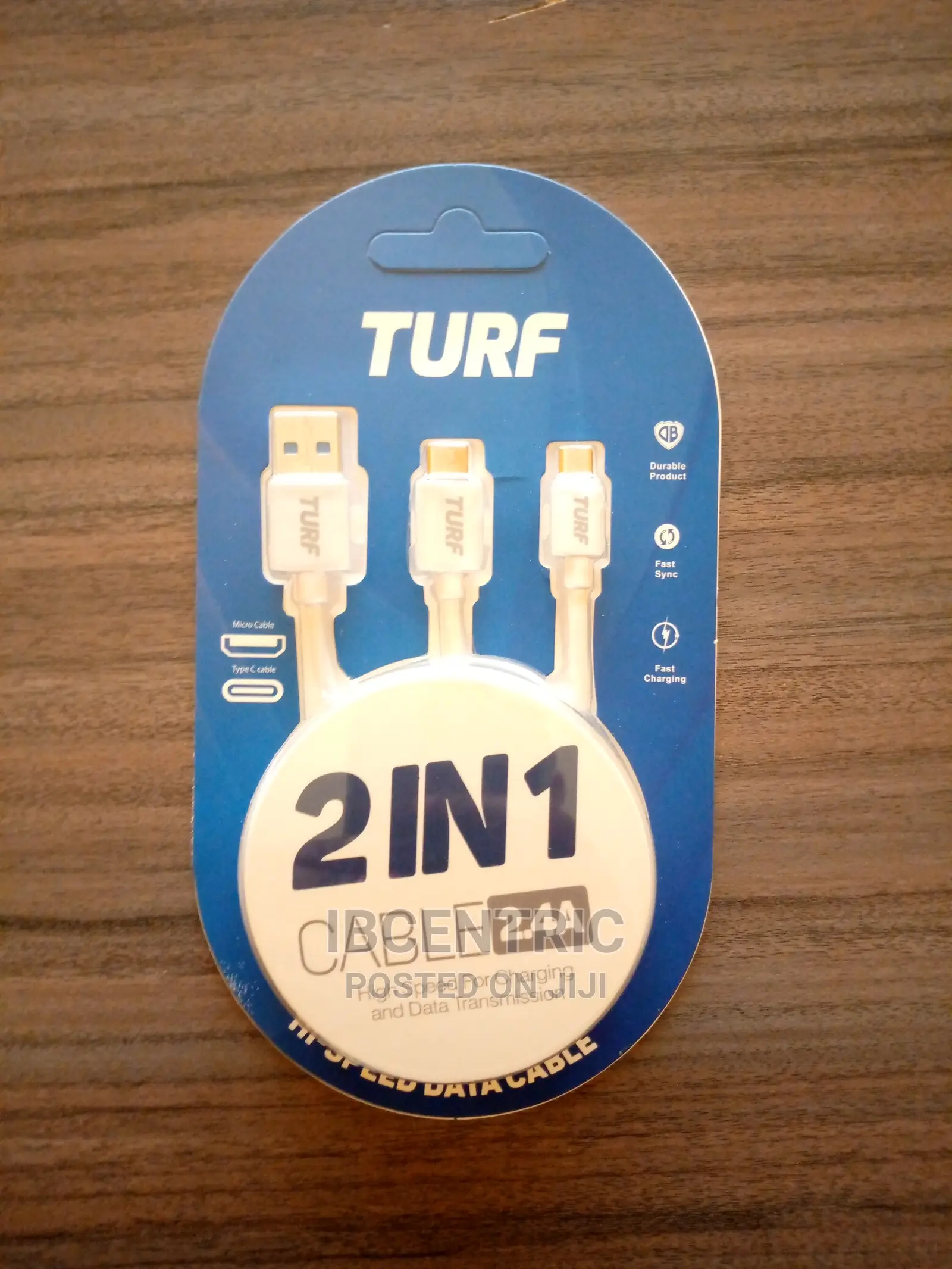 Turf 2 in 1 Hi-Speed Cable