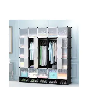 25 Cube Plastic Wardrobe + Shoe Rack