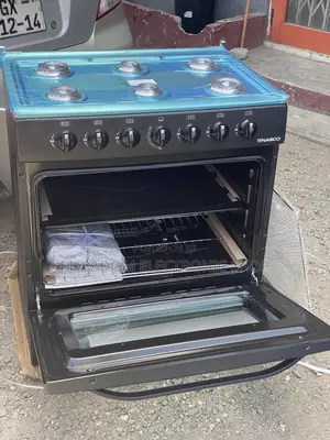 Nasco 6 Spacious Gas Burner With Oven (Black Color)
