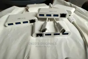 Usb-c To Rj45 Gigabit Ethernet Lan + Usb 3.0 Network Used