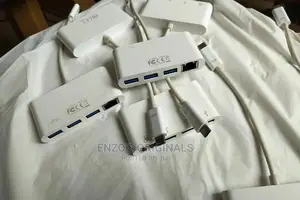 Usb-c To Rj45 Gigabit Ethernet Lan + Usb 3.0 Network Used