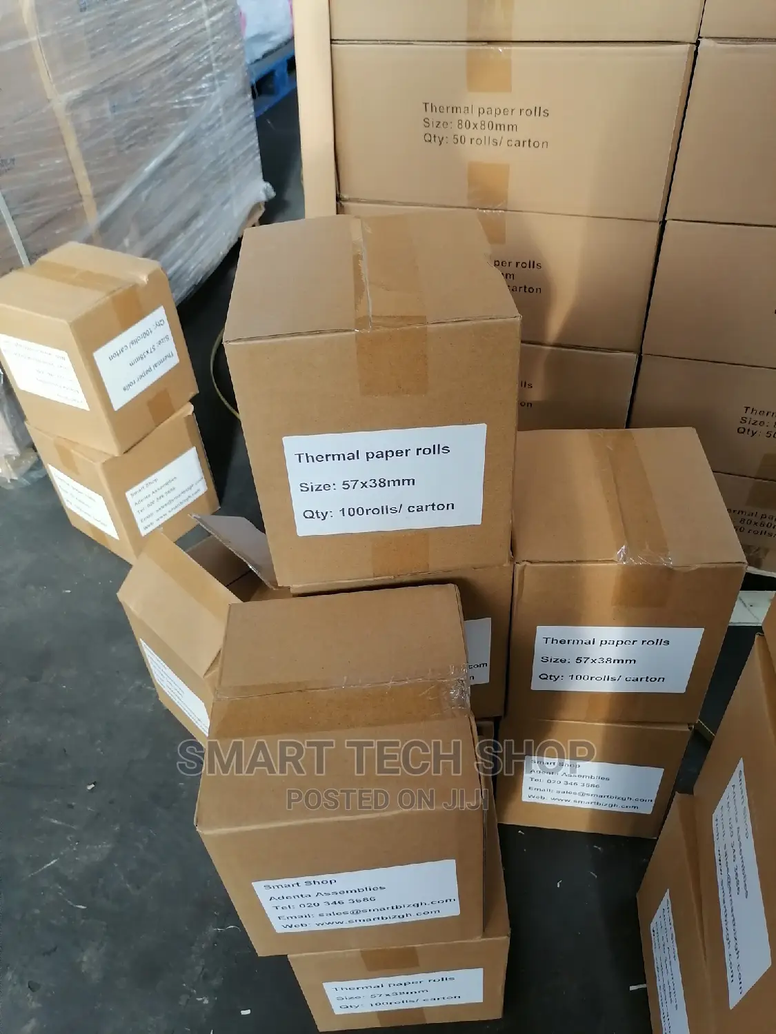 High Quality Thermal Paper Roll 80x80mm Foil Wrapped 50pc/Bx