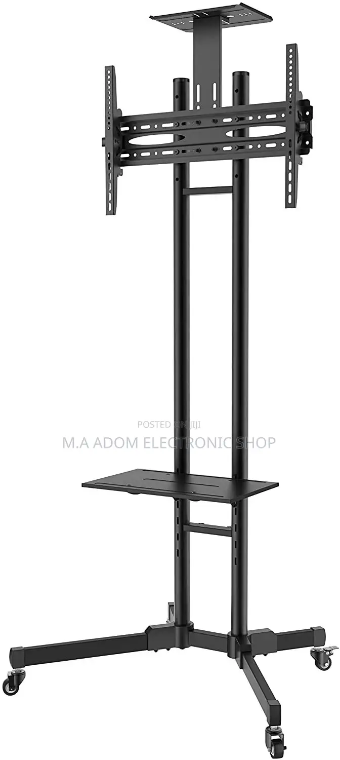 Adjustable Mobile Tv Cart for Led Tvs 32''-65''