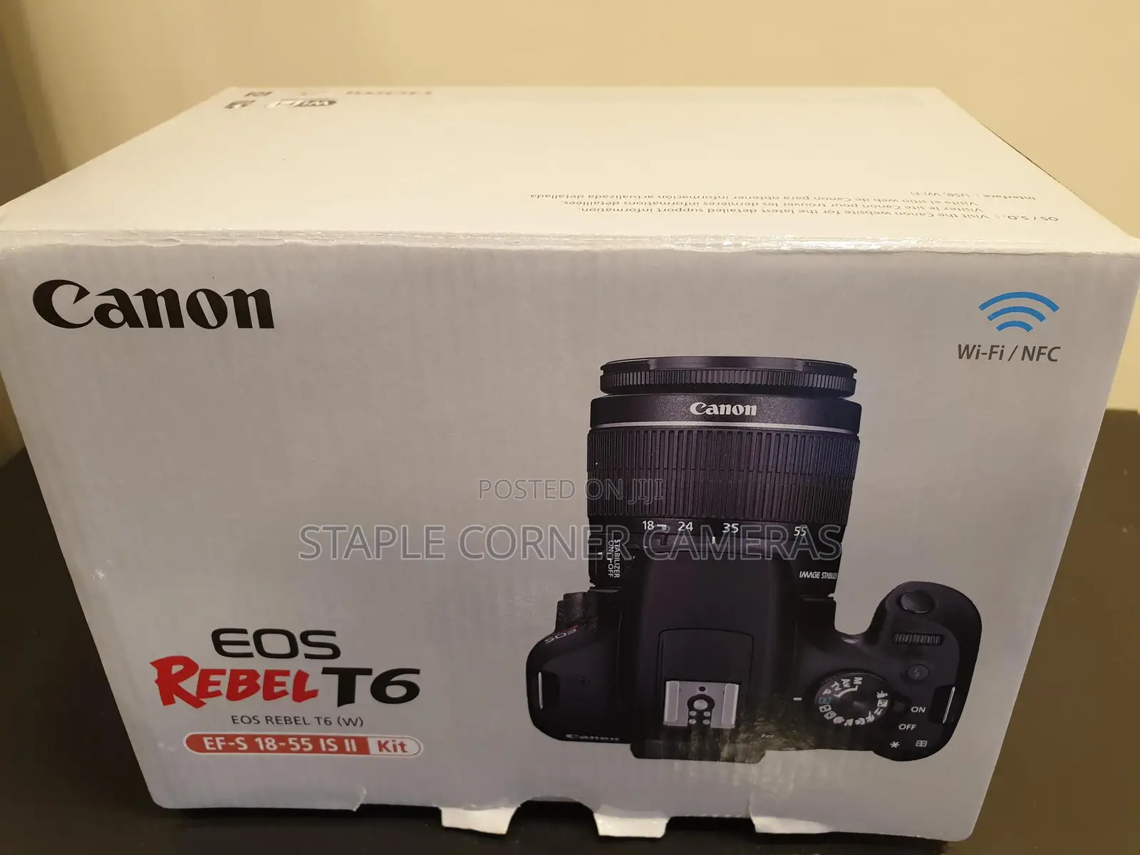 New Canon EOS T6 Digital Camera + 18-55mm Is Ii Lens