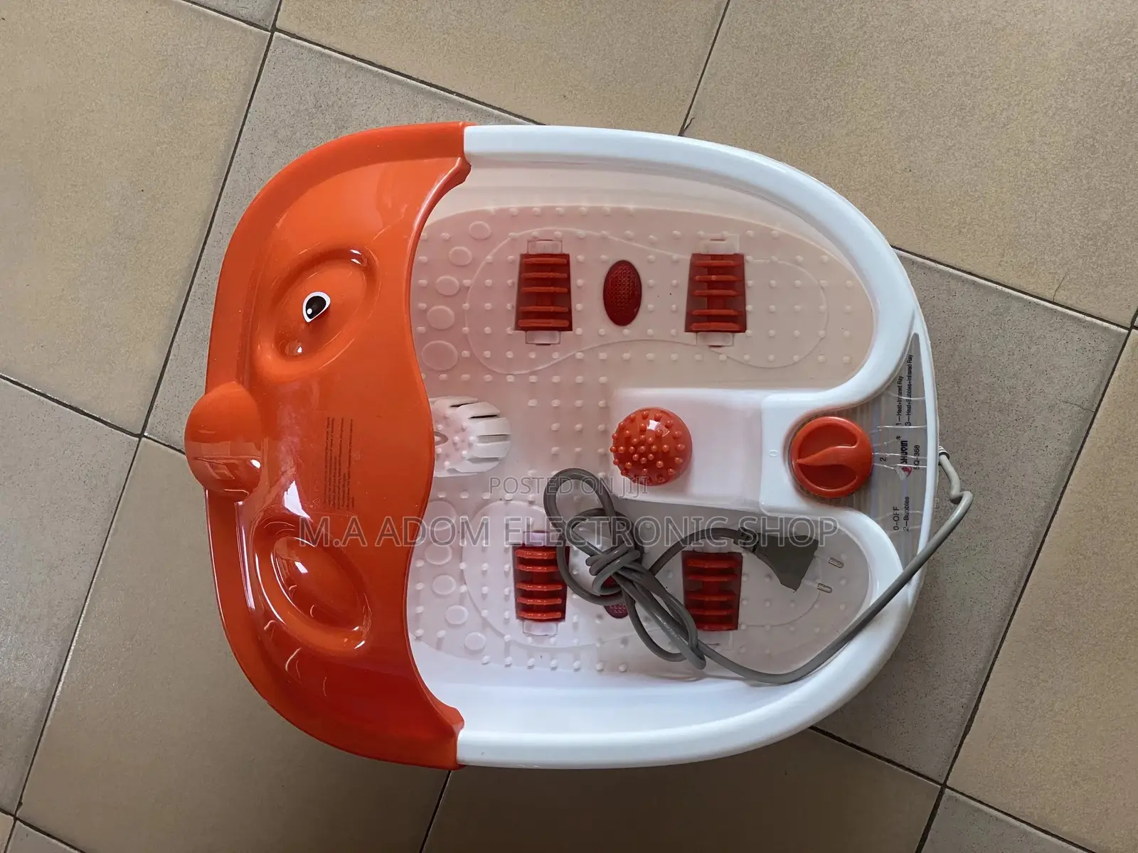 Footbath Massager - White/Orange