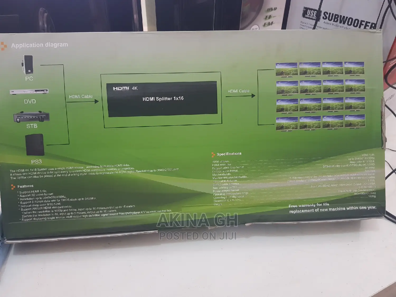 HDMI 4K 1×16 Splitter