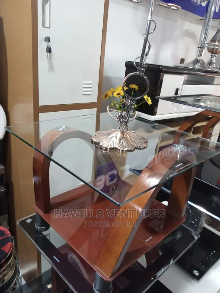 Wooden Glass Coffee Table