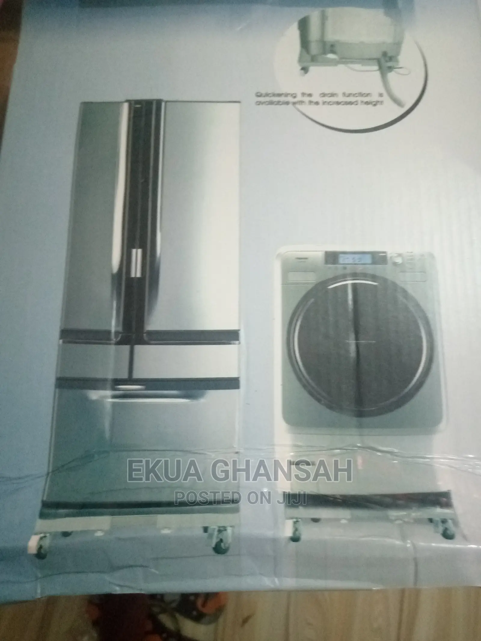Fridge /Washing Machine Stand With Wheels