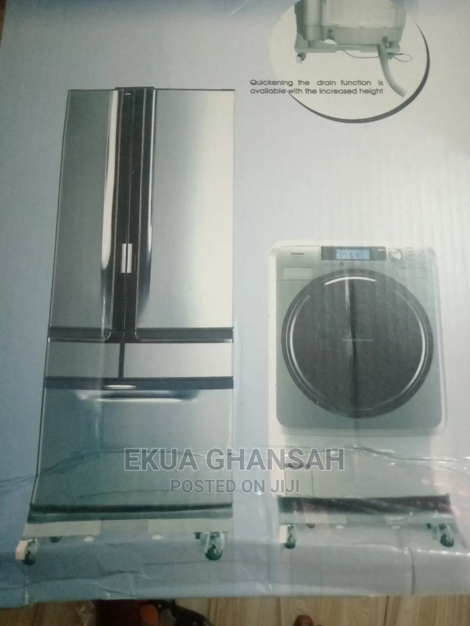 Fridge /Washing Machine Stand With Wheels
