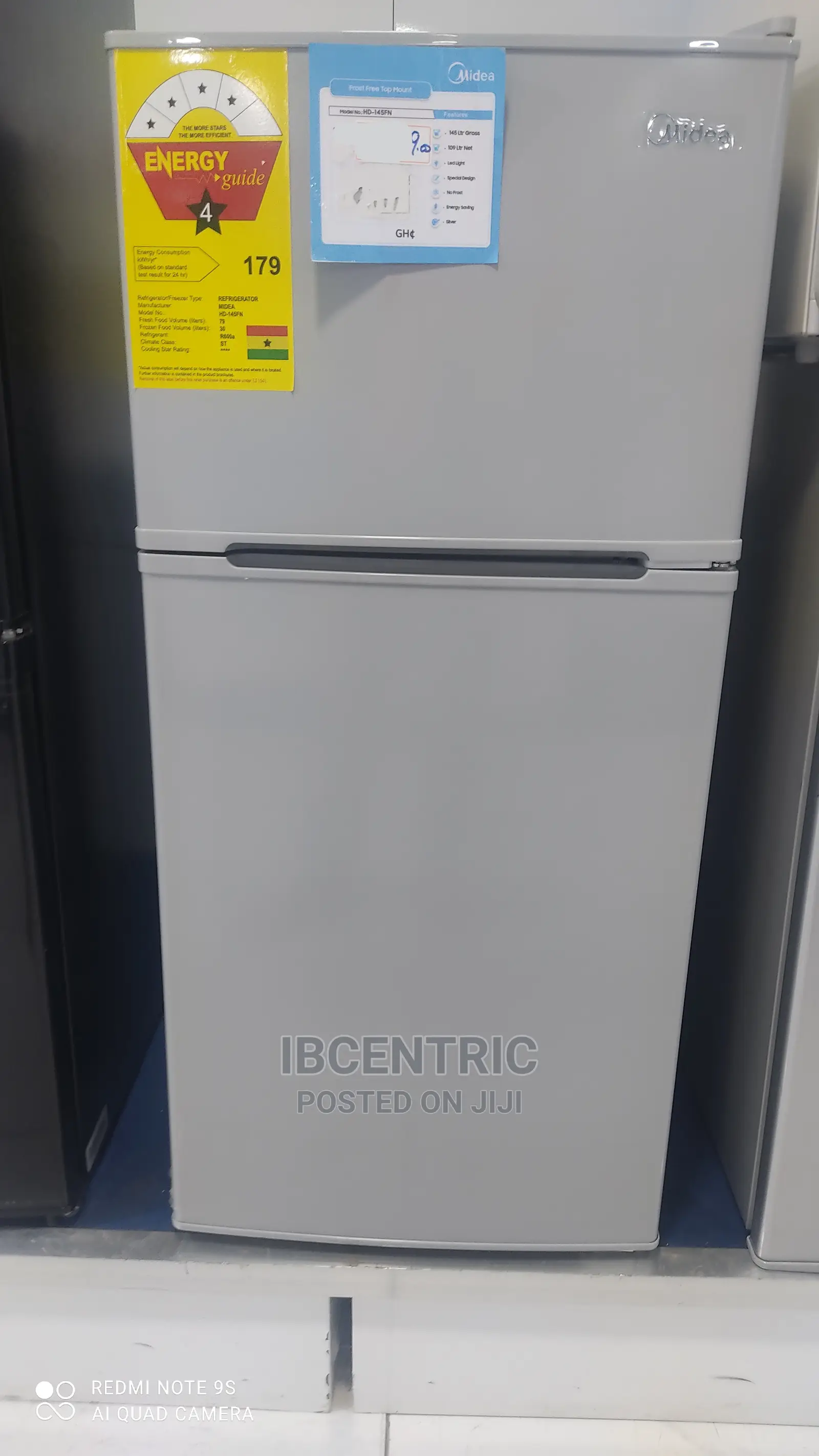 Midea 109L Top Mount Refrigerator
