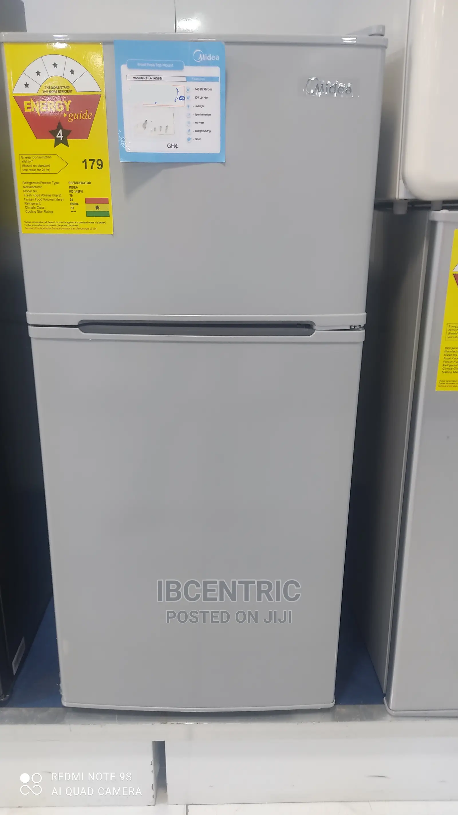 Midea 109L Top Mount Refrigerator