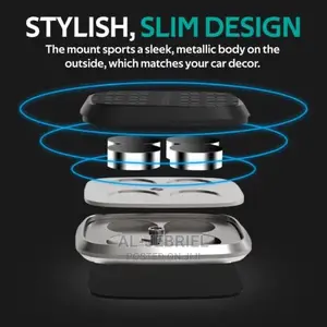 Promate Aluminum 360 Magnetic Car Smartphone Mount