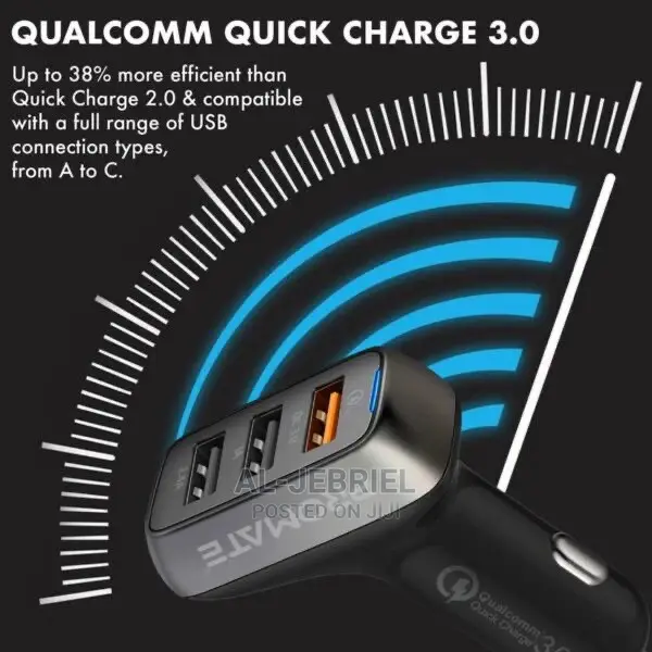 Promate Scud-35 – 35W Qualcomm QC3.0 With 3 USB Ports