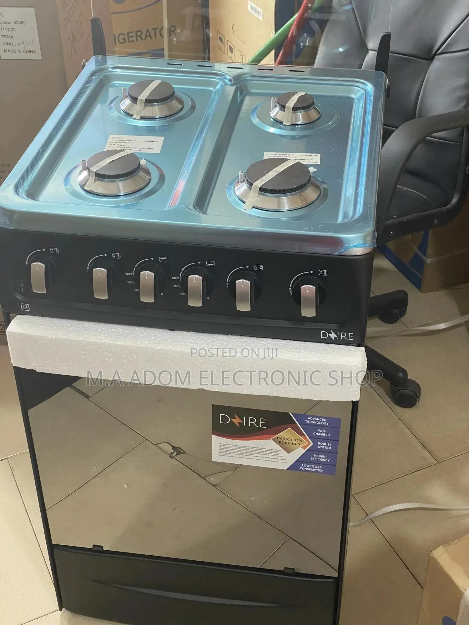 Brand New DZAIRE 4 Burner GAS COOKER WITH Auto Ignition