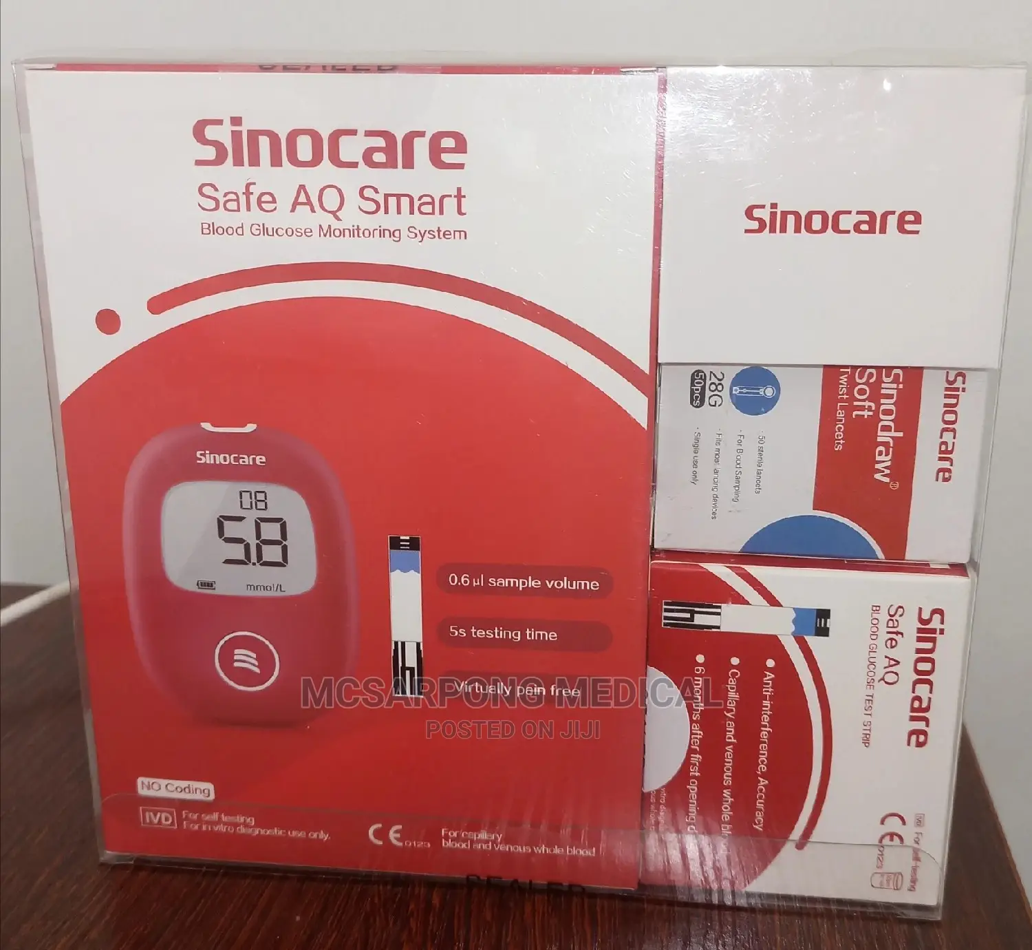 Blood Sugar Monitoring GLUCOMETER With 50 Strips and Lancet