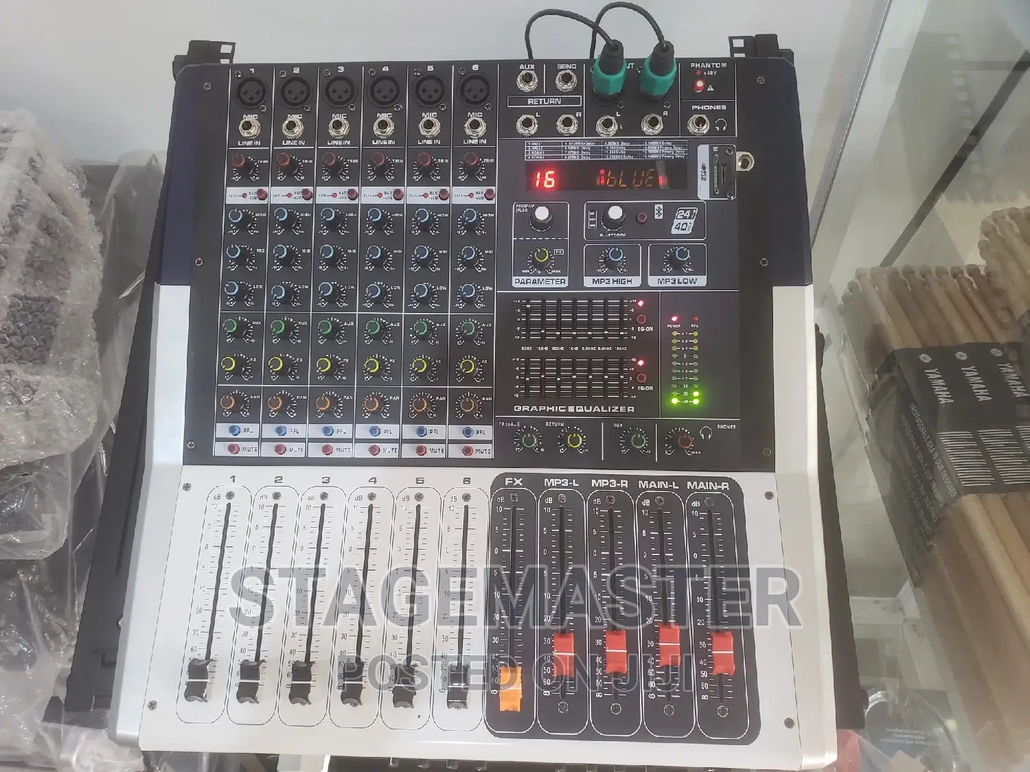 Yamaha 6 Channel Mixer.
