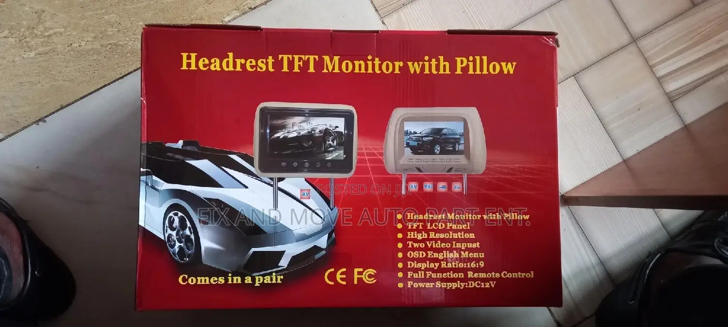 Universal Headset Screen/Monitor Pair for All Cars Available