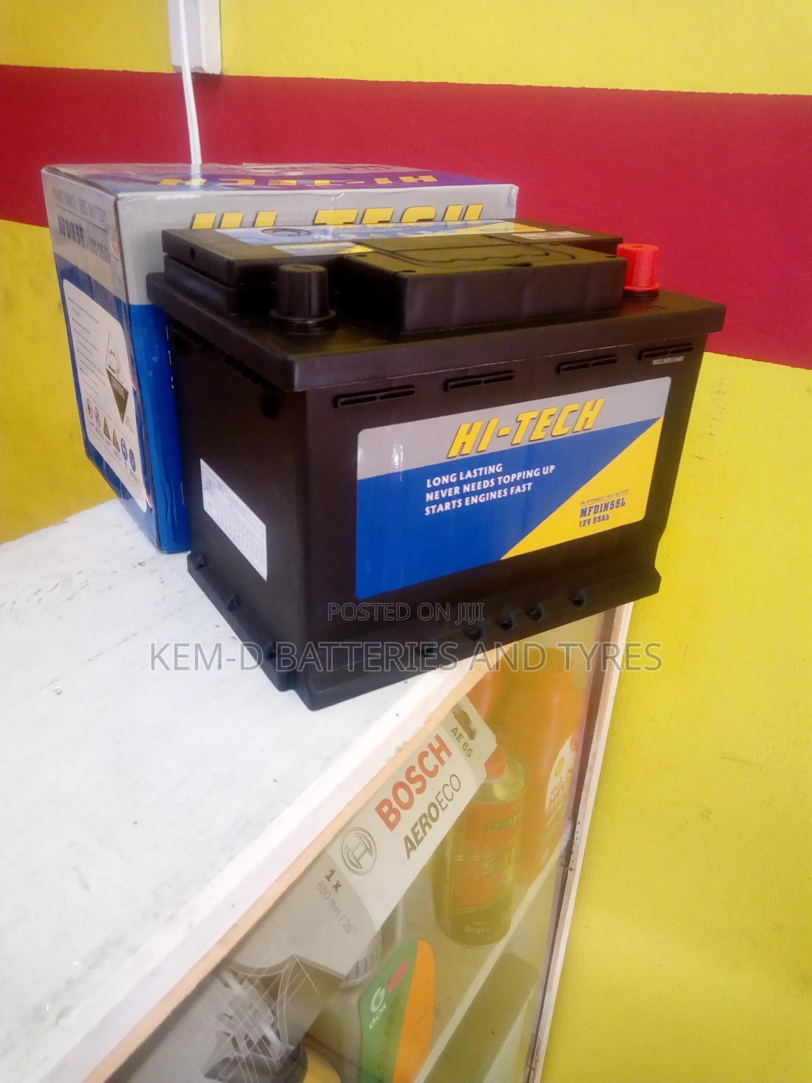 15 Plates Hi Tech Battery - Free Quick Delivery -Home Office