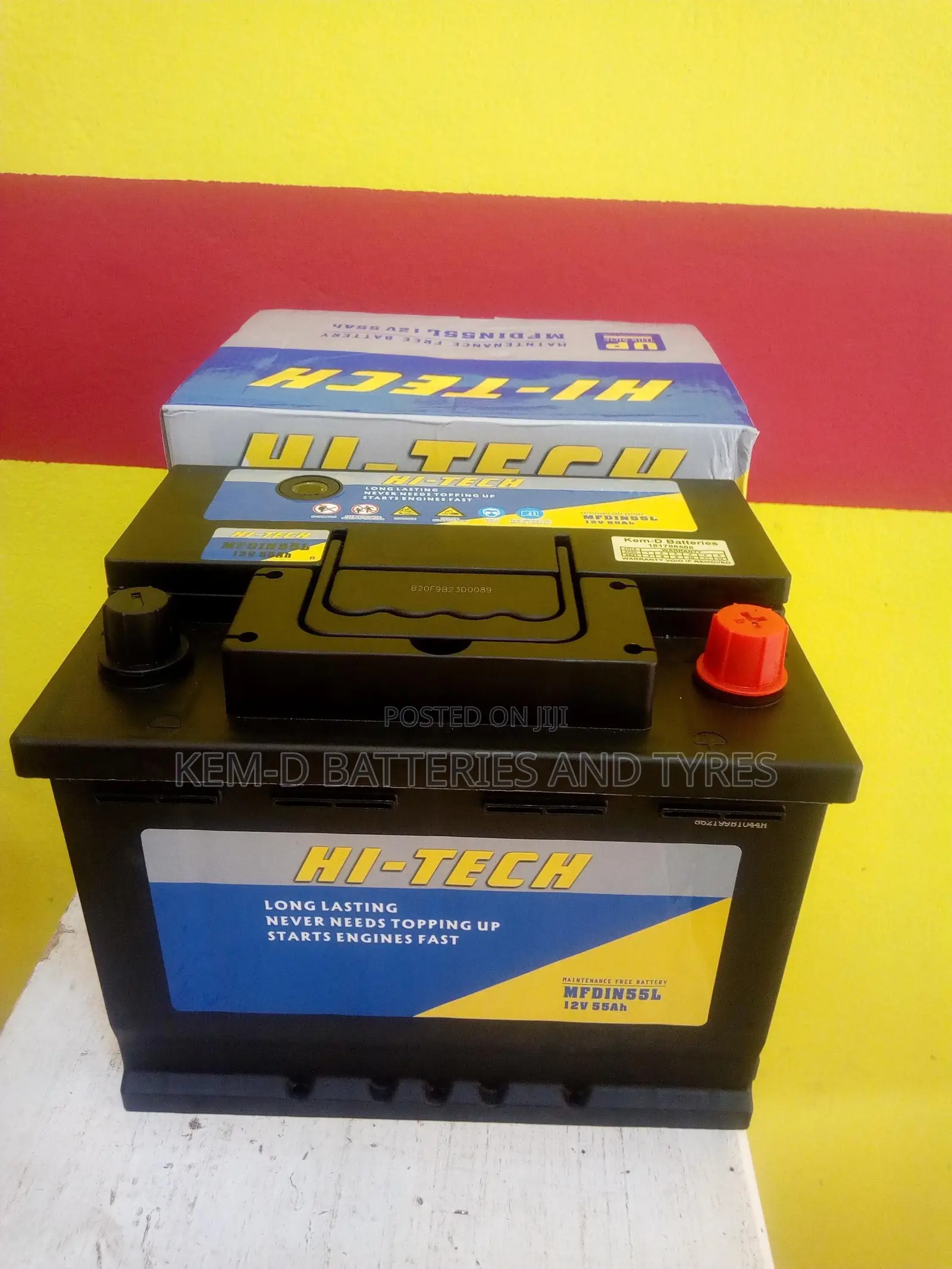 15 Plates Hi Tech Battery - Free Quick Delivery -Home Office