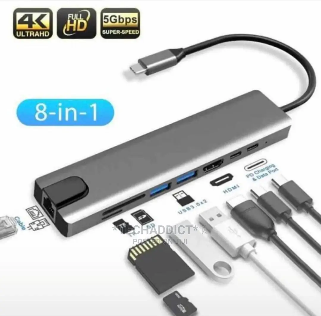 Macbook Type C Hub 8 in 1