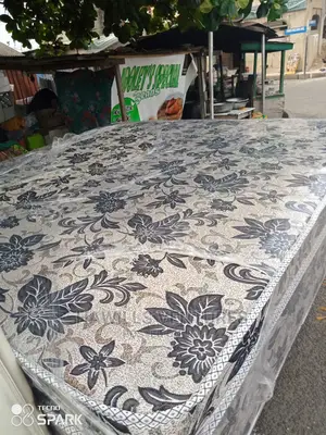 Flower Design Double Bed