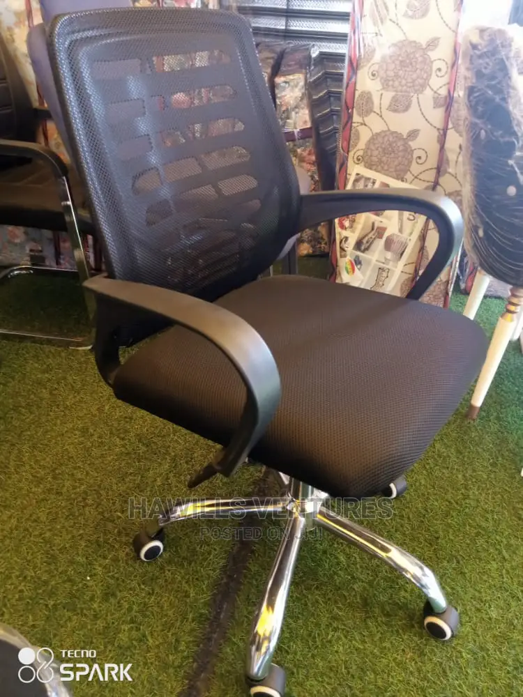 Fabric Mesh Swivel Chair