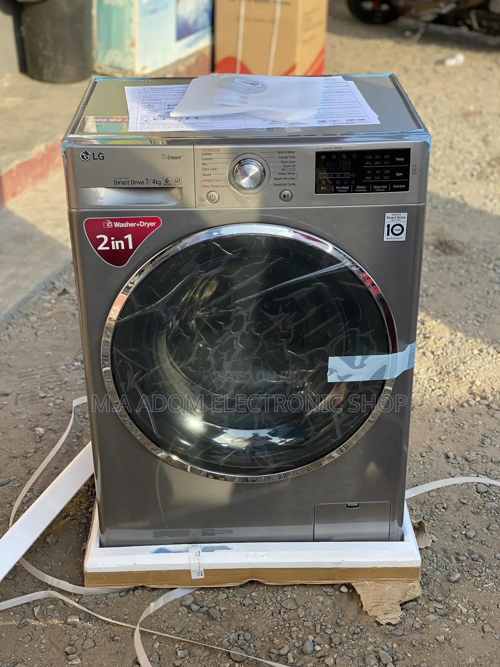 LG Automatic Washing Machine 7kg Washer and 4kg Dryer