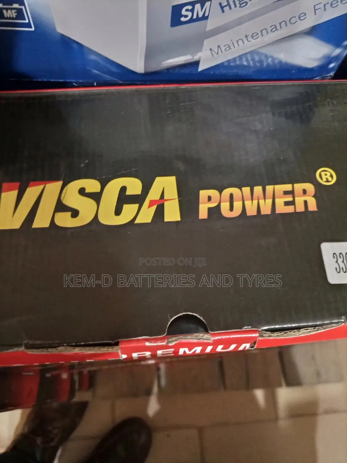 Visca Battery 13 Plates Slim Type + Dree Delivery