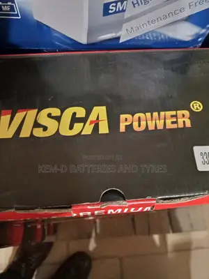 Visca Battery 13 Plates Slim Type + Dree Delivery