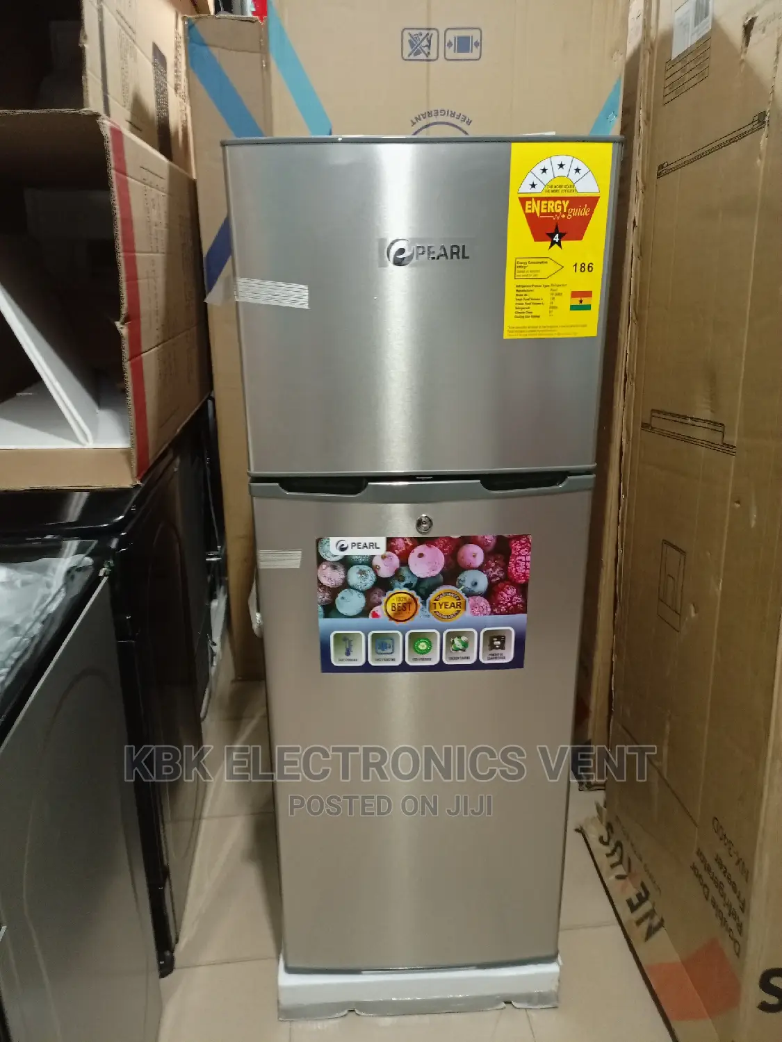 Pearl 138ltr Double Door Refrigerator