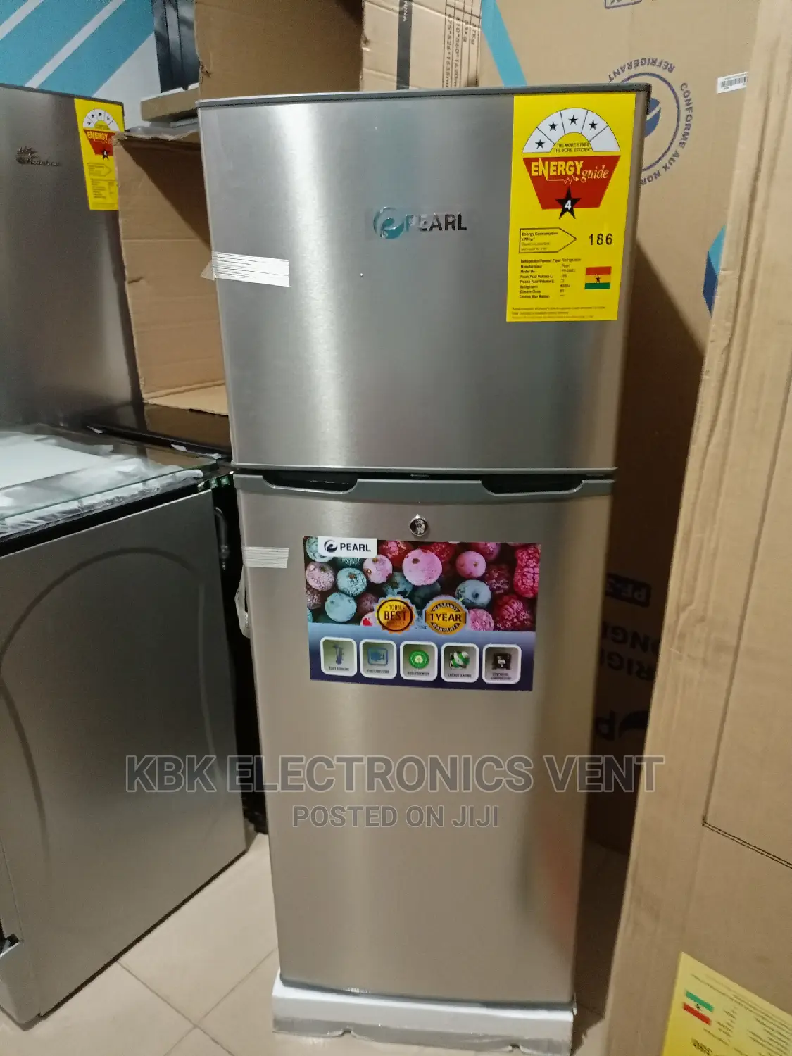 Pearl 138ltr Double Door Refrigerator