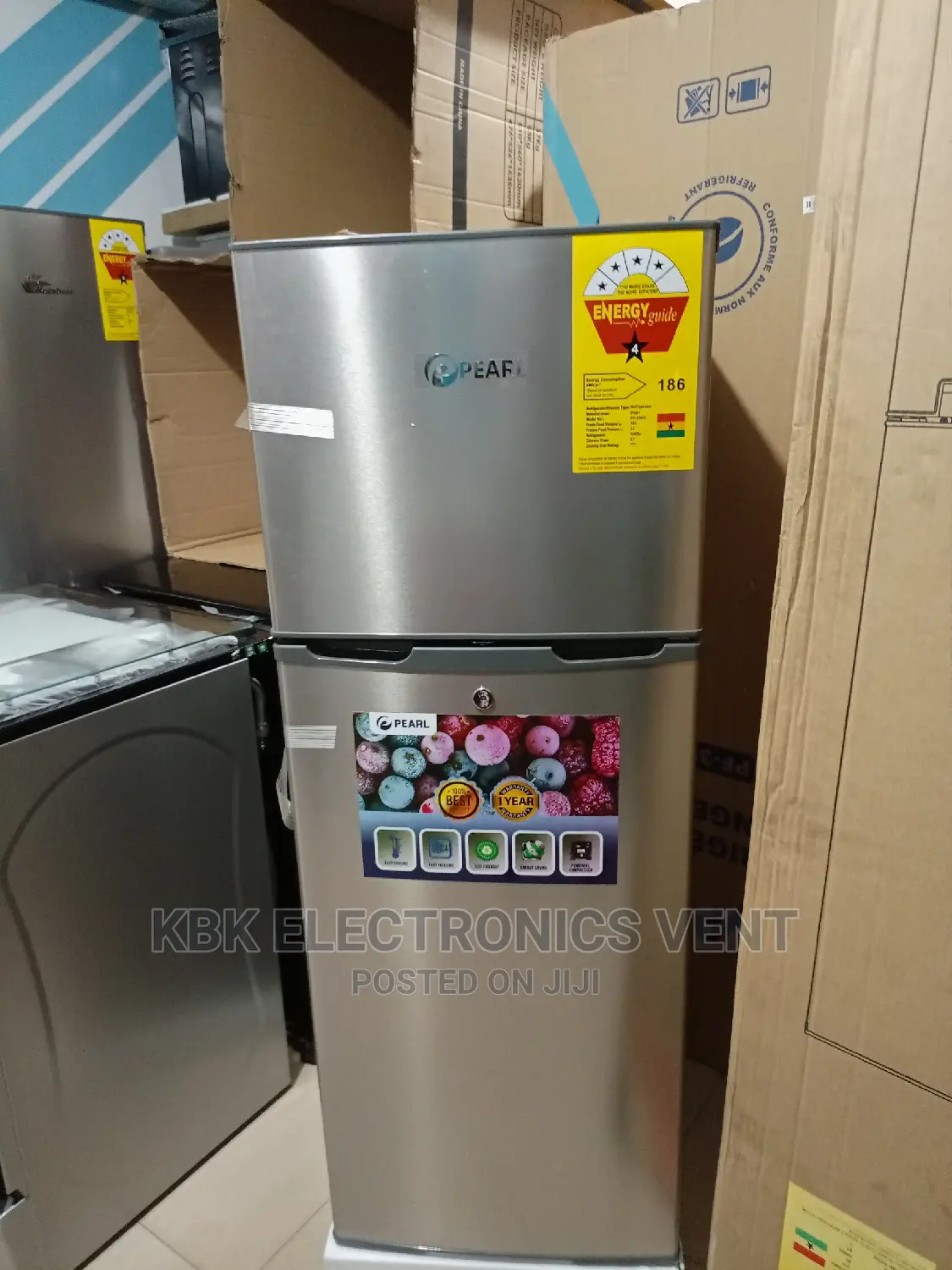 Pearl 138ltr Double Door Refrigerator