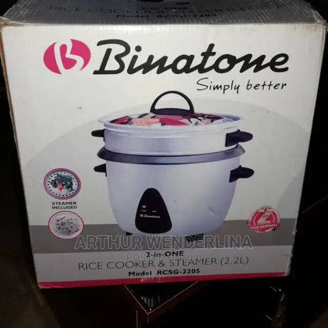 Binatone Rice Cooker Steamer 2.2L
