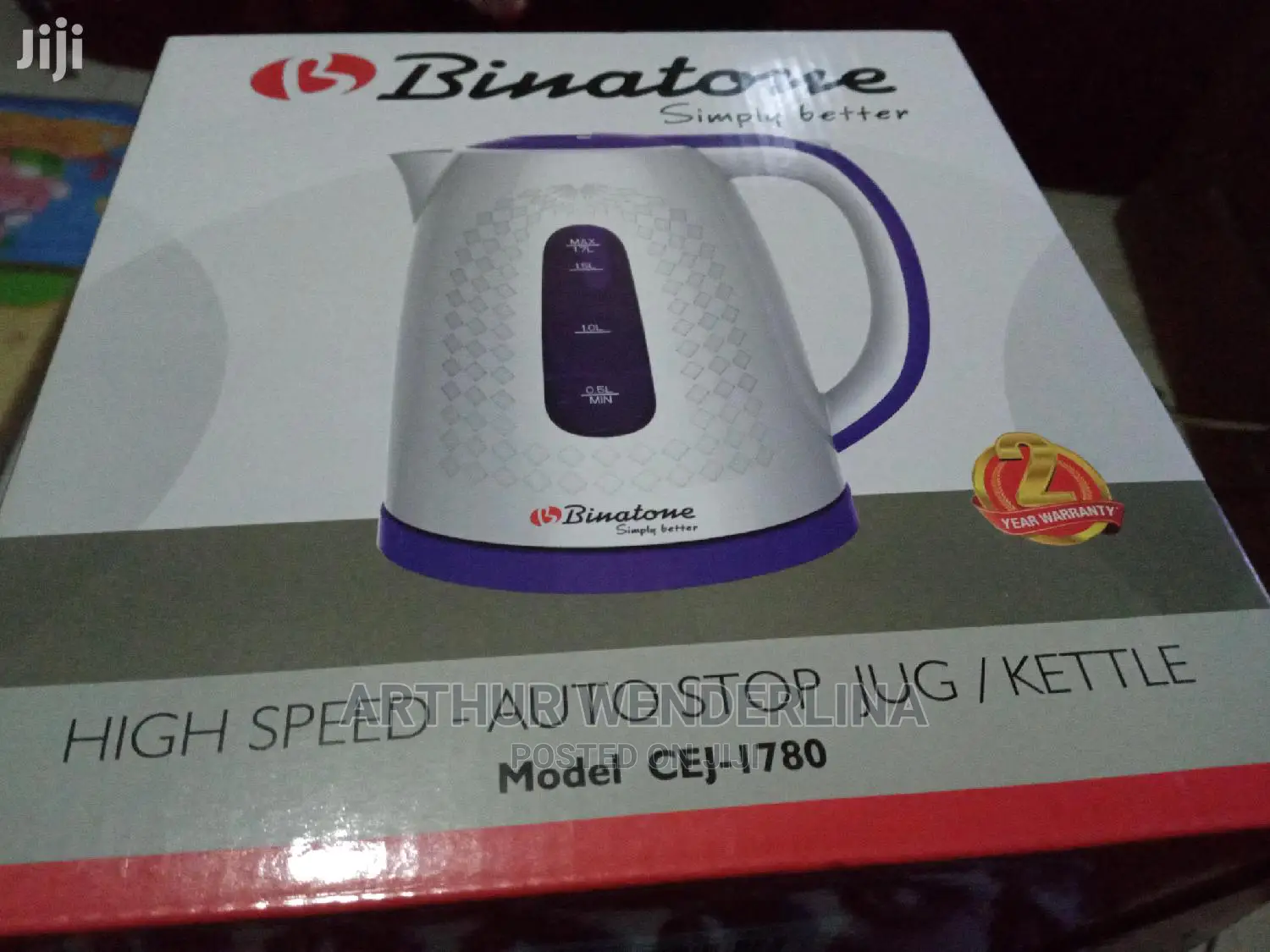 Binatone Kettle High Speed Auto Stop Jug