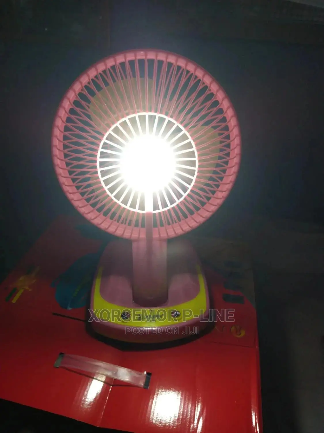 Rechargeable With LED Light Fan