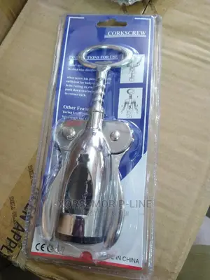 Stainless Steel Silver Corkscrew