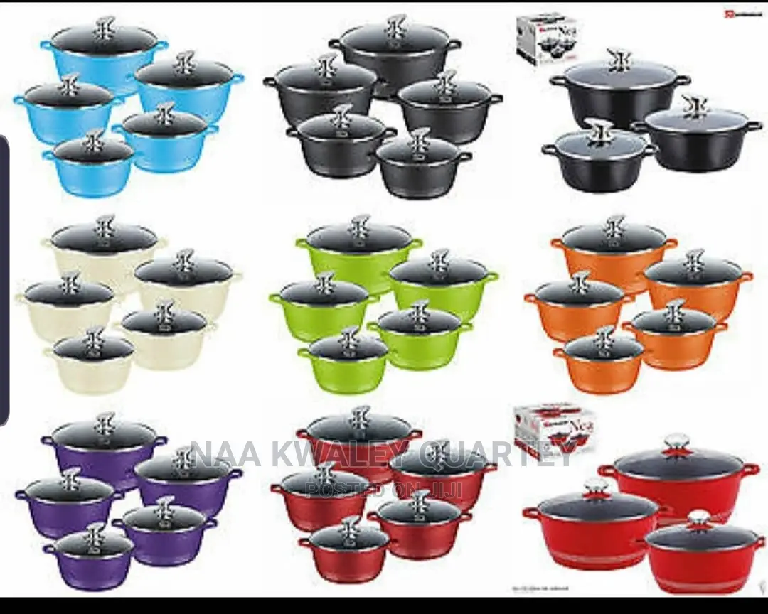 Sq Professionals 10pcs and 8pcs Nonstick Cookware Sets