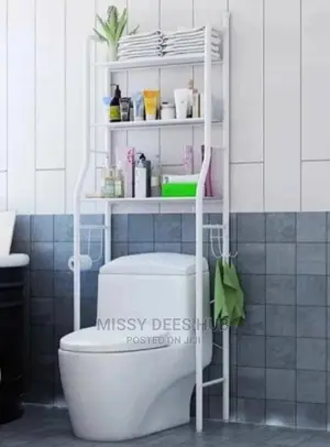 Toilet Rack / Metallic Bathroom Organizer