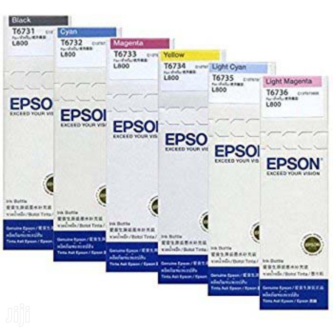 Epson T673 Ink Bottle (Set of 6 Colors)- ¢230 Per Color