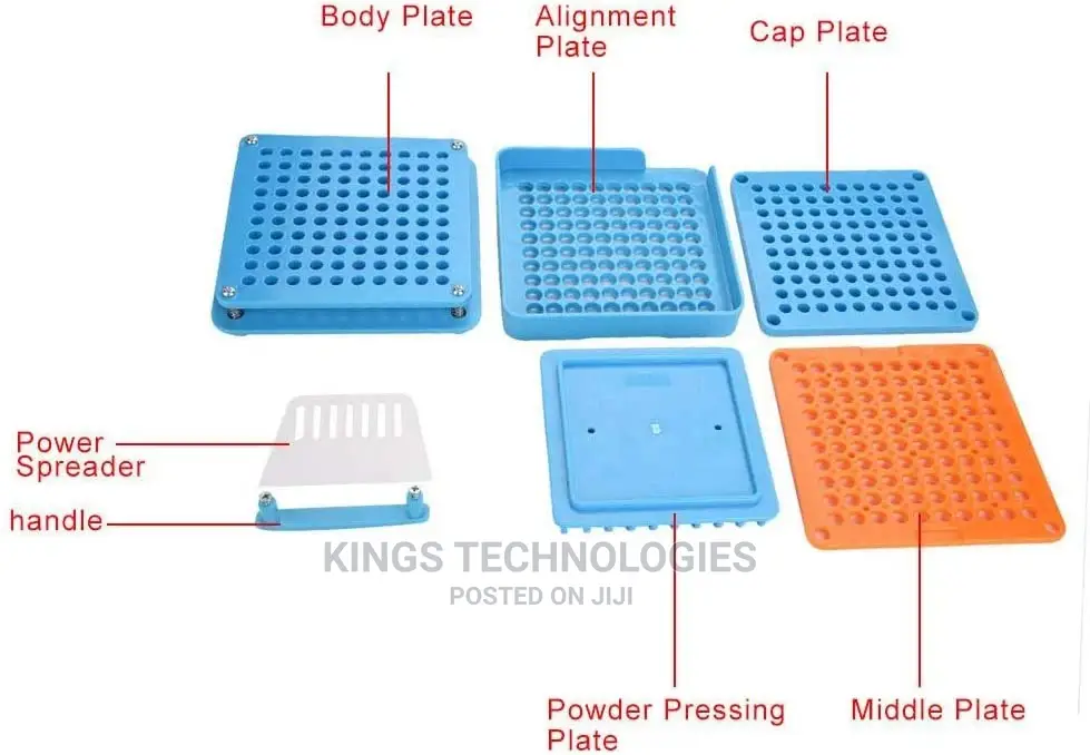 Capsules Filling Machine– Size 0, 00, 1 100,200,400 Holes