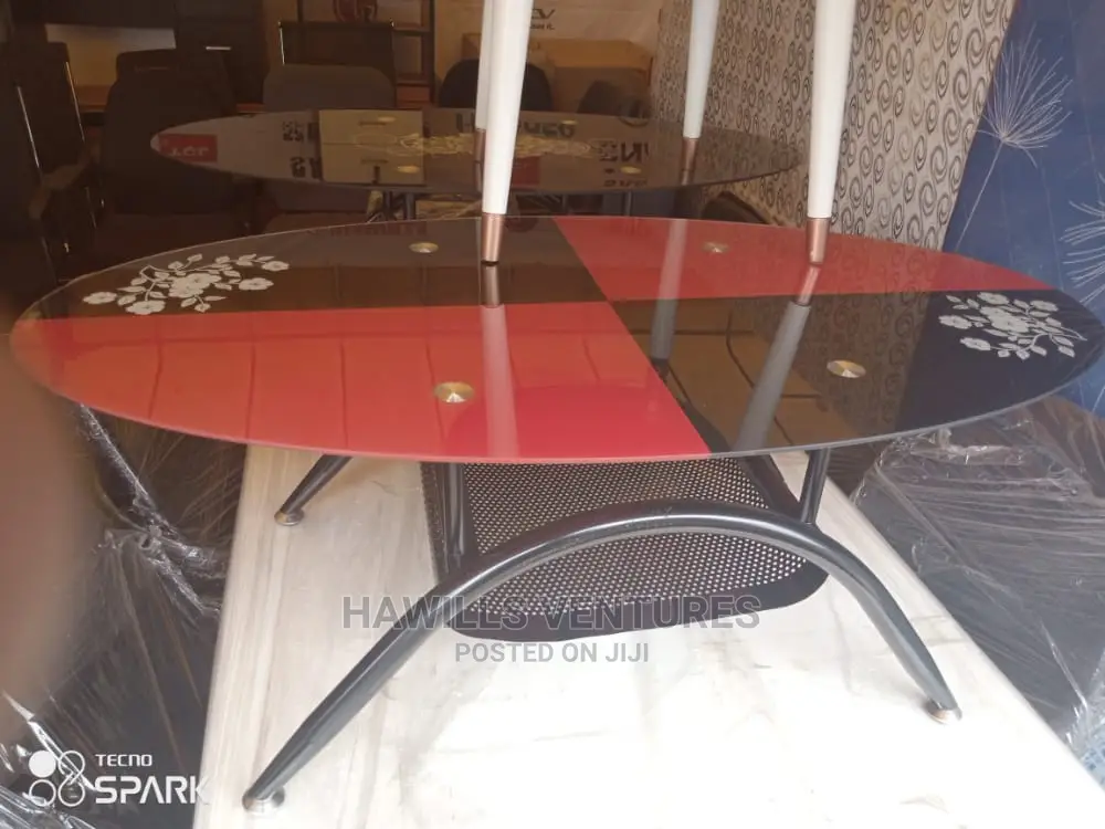 Red Black Center Table