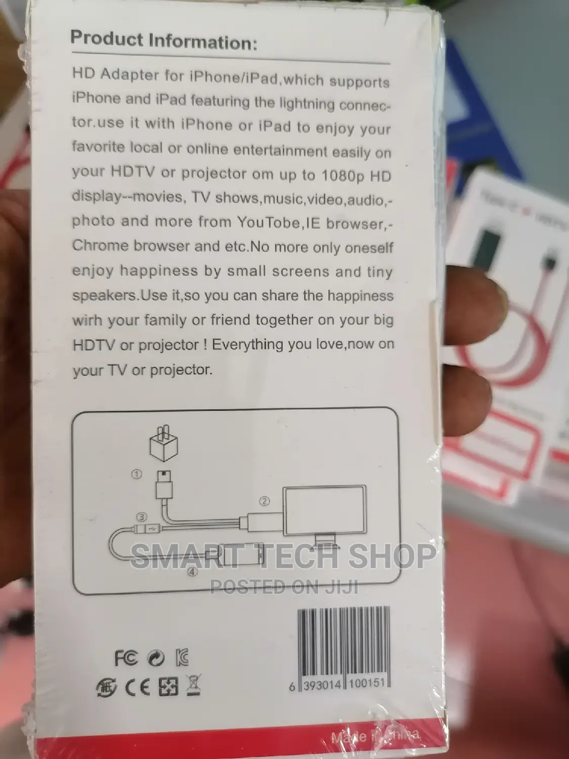 Type C and Lightening to HDMI Adapter for iPhone and Andro