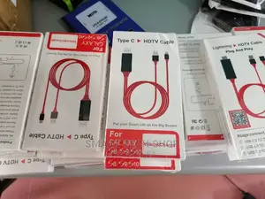 Type C and Lightening to HDMI Adapter for iPhone and Andro