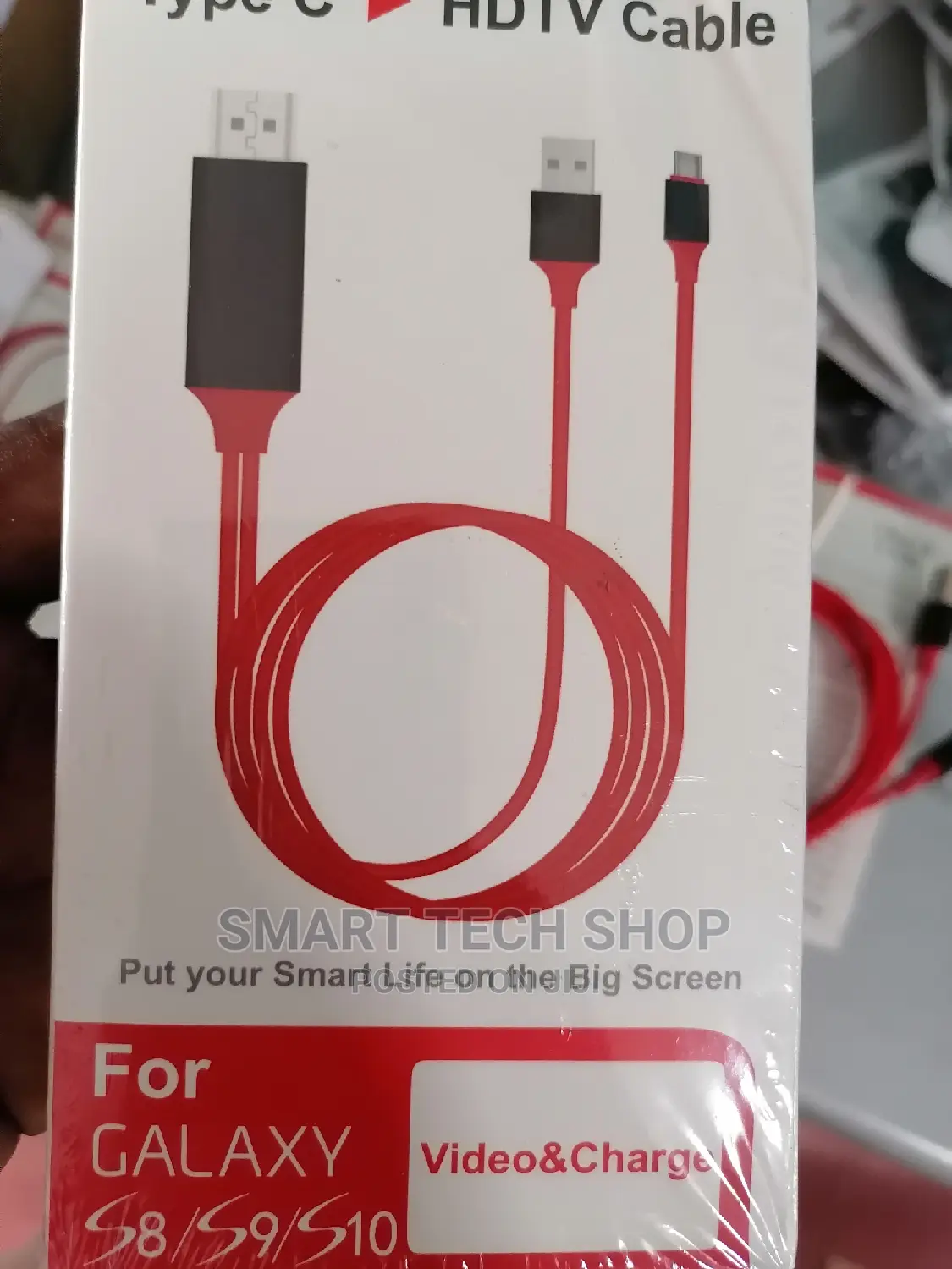Type C and Lightening to HDMI Adapter for iPhone and Andro
